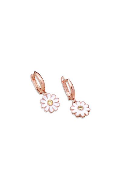 norsary Silver Daisy Earrings