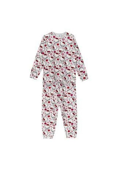 Hello Kitty Set Pajamas Gray Melange with Hello Kitty Pattern