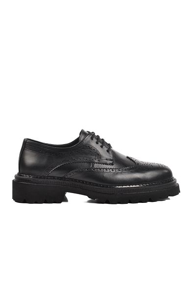 CLASS WOOD Classwood 2002 Eva High Sole Genuine Leather Men's Casual Shoes Skin Black