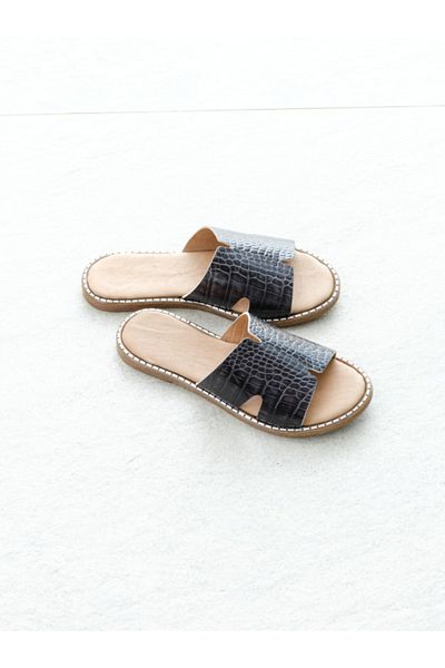 Munshoes Γυναικείες παντόφλες Donna Γνήσιο Δέρμα