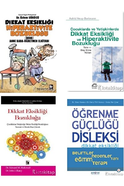 Destek Yayınları Bozukluğu-Dikkat Eksikliği -Özlem Sürücü 4 KİTAP (ÜCRETSİZ K...