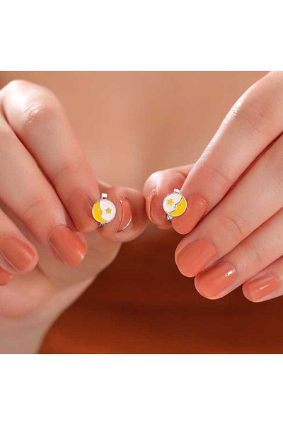 norsary Silver Moon Star Children's Earrings