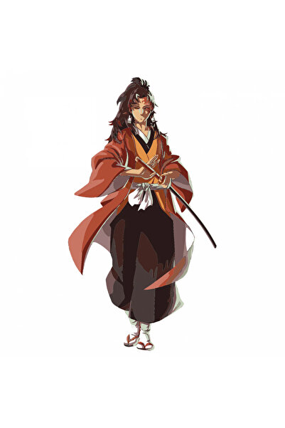 INOVATIX Set 8 piese, Sticker Yoriichi Tsugikuni Demon Slayer, INOVATIX®. 6 cm