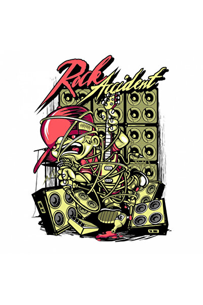 INOVATIX Σετ 8 τεμαχίων, Αυτοκόλλητο Accident Rock, INOVATIX®. 6 εκ.