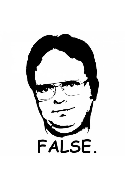 INOVATIX Set de 8 piese, Autocolant The Office False, INOVATIX®. 6 cm