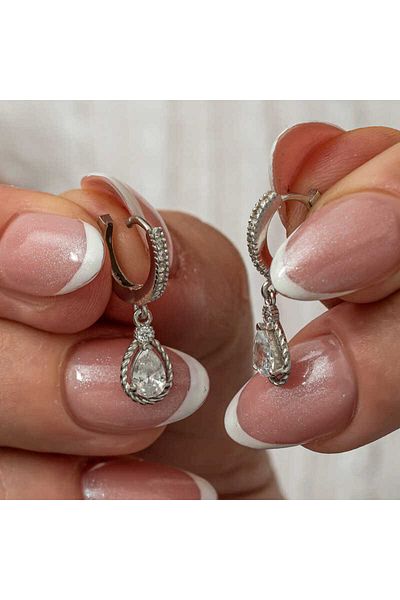 norsary Silver Dangle Drop Women's Earrings