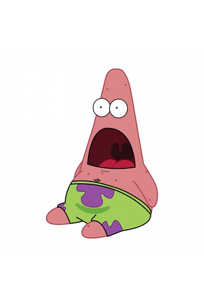 INOVATIX Set de 8 autocolante surpriză meme Patrick Star, INOVATIX®. 6 cm