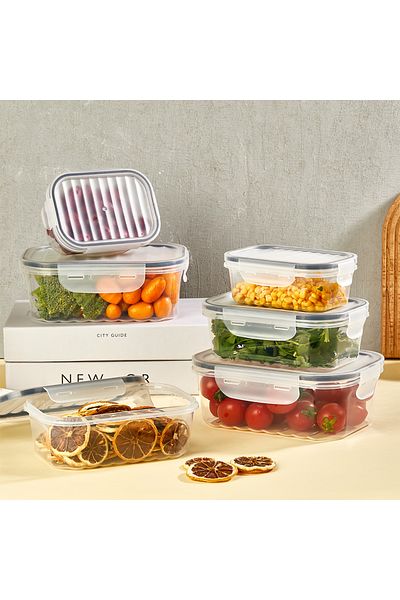 Mons Set of 3 Leak-Proof Storage Containers Qlux Bpa Free Leak-Proof Storage Container Set Full Vacuum Storage