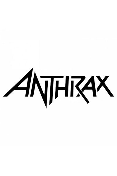 INOVATIX Set de 8 bucăți, autocolant cu sigla trupei Anthrax, INOVATIX®. 6 cm