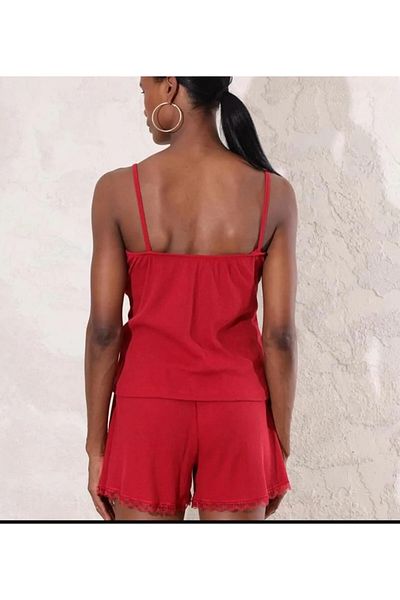 shiny date Women's Red Pajama Set