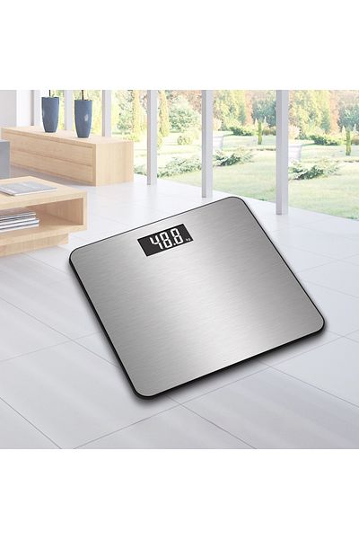 COOYA High-Precision Electronic Digital Weighing Scale with LCD Display,180Kg Capacity, Sturdy, Grey