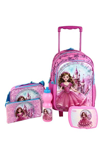 Roco حقيبة عربة الأميرة 5 في 1 مع ملحق باللون الوردي