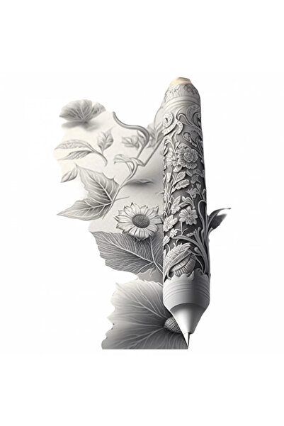 INOVATIX Set de 8 bucăți, autocolant stilou sculptat cu flori, INOVATIX®. 6 cm