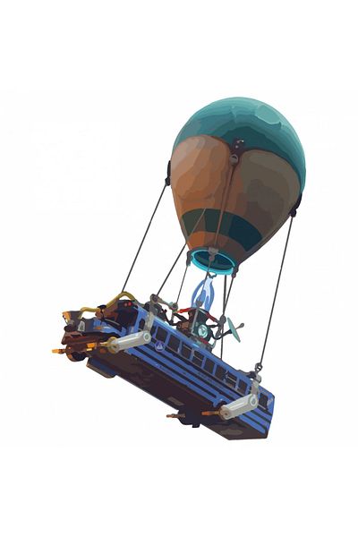 INOVATIX Set of 8, Fortnite Blue Bus Sticker, INOVATIX®. 6 cm