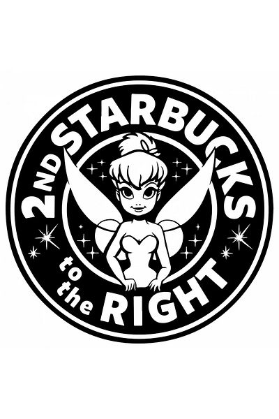 INOVATIX Set de 8 autocolante Starbucks Coffee Fairy, INOVATIX®. 6 cm