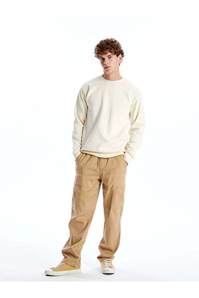 LC Waikiki Ανδρικό παντελόνι XSIDE Beige Comfortable Fit