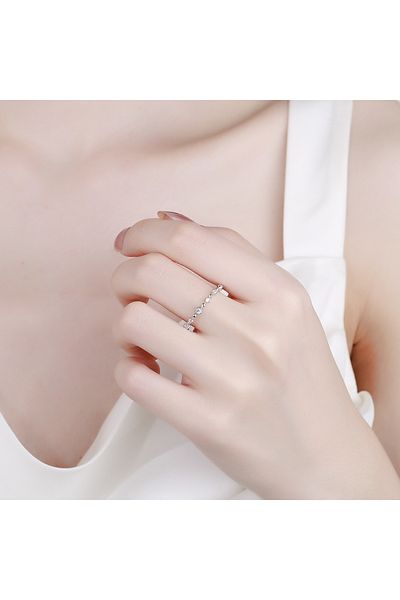 delis Inel Argint 925, Jw1315, Model Flori, Placat Cu Rodiu