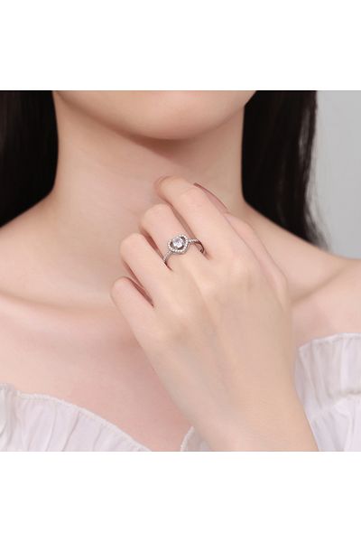 delis Inel Argint 925, Jw1375, Model Inima, Placat Cu Rodiu