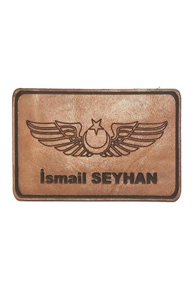 Seyhan Askeri Malzeme PİLOT DERİ UÇUŞ BRÖVESİ İSİMLİK