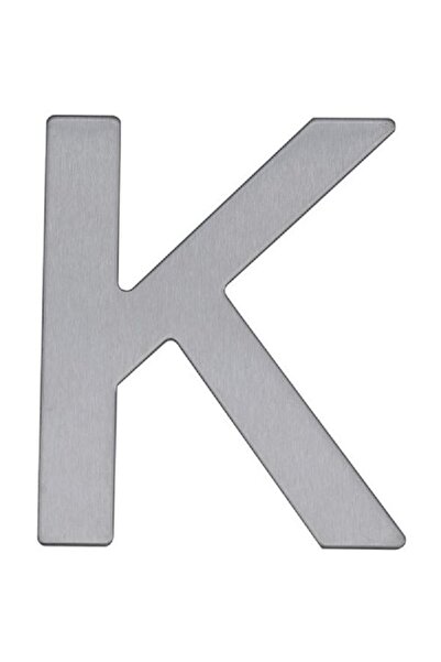 Roco حرف "K" ذاتي اللصق - إنجليزي، فضي