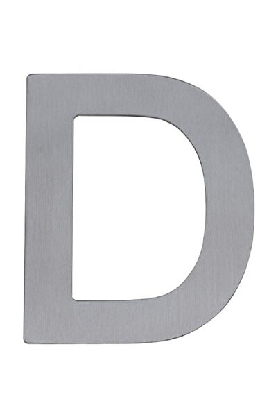 Roco حرف "D" ذاتي اللصق - إنجليزي، فضي