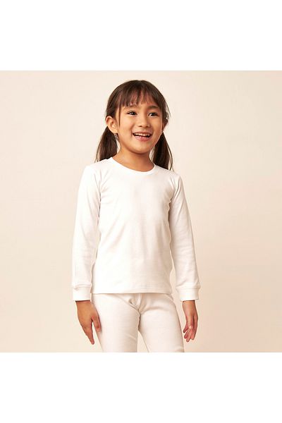 Juniors Solid Thermal T-Shirt And Pyjama Set