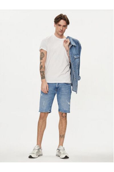 Pepe Jeans pepe jeans Men's Denim Shorts PM801084RH7 Blue