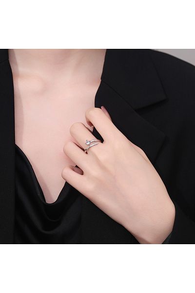 delis Inel Reglabil Argint 925, Jw1364, Model Elegant, Placat Cu Rodiu
