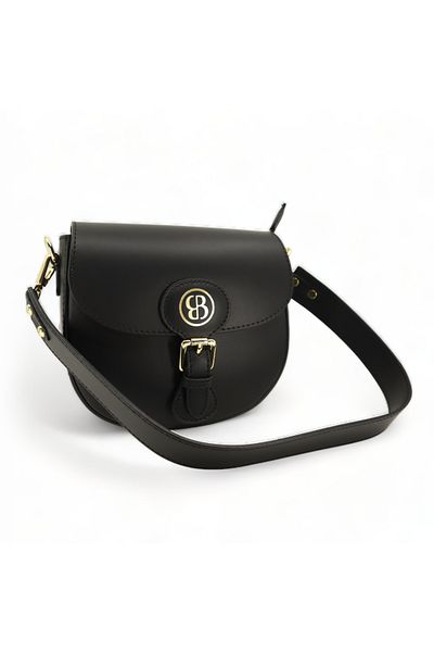 BESSO Ritorno Chic Black Genuine Leather Handbag
