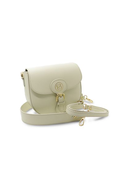 BESSO Ritorno Chic Ivoire genuine leather handbag