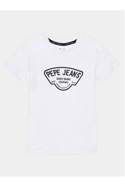 Pepe Jeans Tricou băieți PB503848 Alb