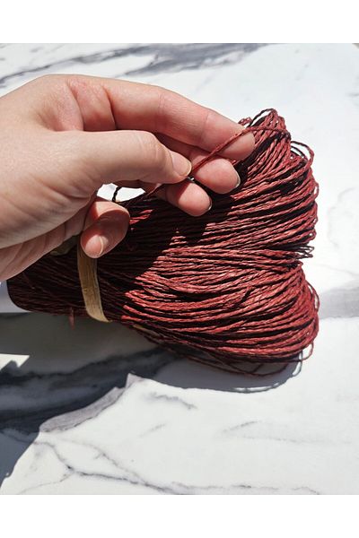 RENGARENK First Quality Thin Winding Paper Thread 355Gr-390Gr Color No:62 Cherry