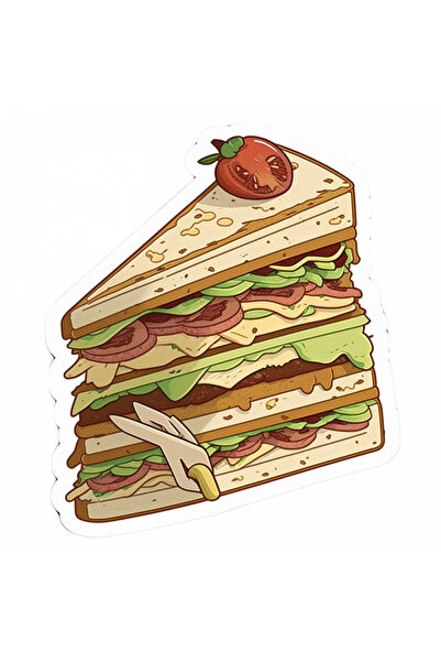 INOVATIX Set de 8 bucăți, autocolant Mega Sandwich, INOVATIX®. 6 cm