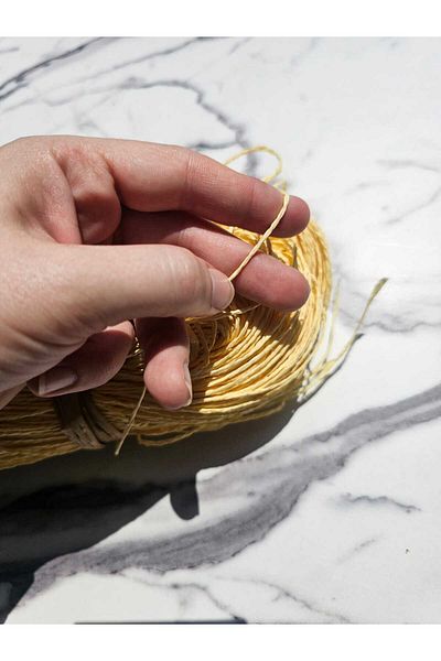 RENGARENK First Quality Thin Wrap Paper Thread 325Gr-350Gr Color No:1 Powder Yellow