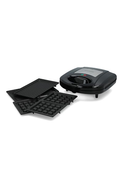 Black&Decker 650-780W 3-In-1 Non-Stick Coated Sandwich Maker