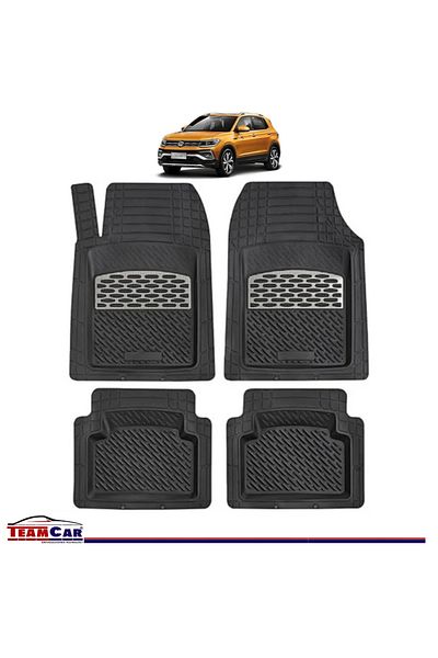 TEAMCAR ® Car Mats Compatible With Volkswagen T-cross C11 (2018–2025) Carbon