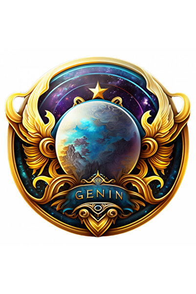 INOVATIX Set de 8 bucăți, autocolant cu zodia Gemeni, INOVATIX®. 6 cm