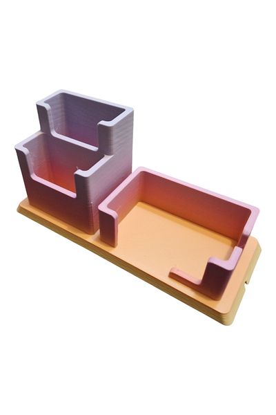 3DONE MODELS 3D holder for Yoto Mini and cards, purple rainbow