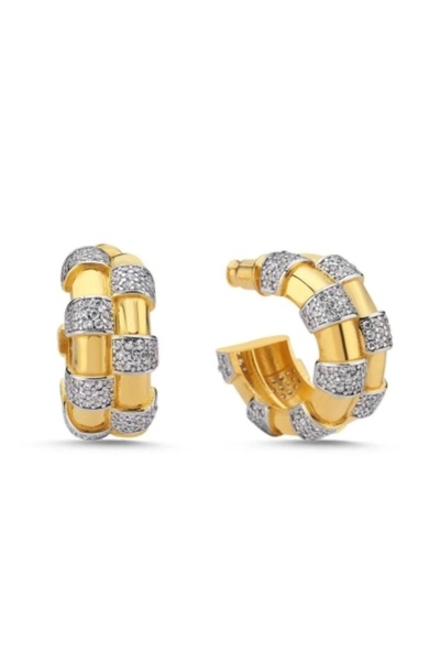 SU PERİSİ TAKI BİJUTERİ Vip سلسلة الذهب العلامة التجارية نموذج الزركون الأحجار الكريمة هوب القرط