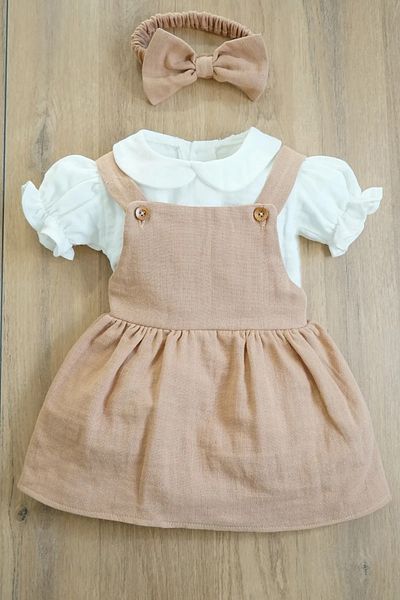 nurbeli X Silk Atlas Baby Girl και Παιδικό πουκάμισο Μουσελίνα Φόρεμα