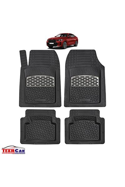 TEAMCAR ® Car Mats Tray Type Compatible Bmw X6 G06 Suv (2019–2025) Carbon