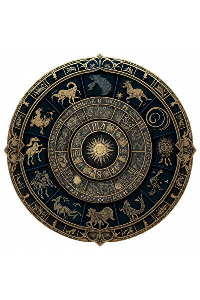 INOVATIX Set de 8 bucăți, autocolant roată zodiacală, INOVATIX®. 6 cm