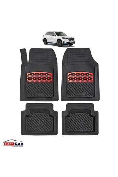 TEAMCAR ® Car Mats Compatible With Bmw Ix1 U11 Electric (2022–2025) Red