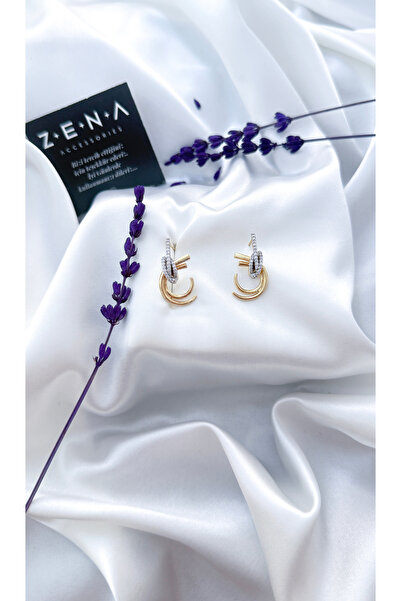 ZENA ACCESSORİES Stera Özel Seri Gold Çelik Küpe