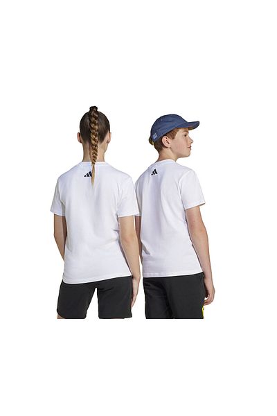adidas J Smi Tee Παιδικό Casual T-Shirt JJ3071 Λευκό