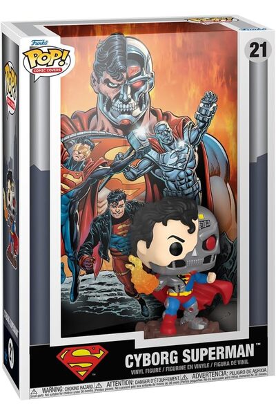 Funko POP! DC Çizgi Roman Kapağı: Cyborg Superman, Koleksiyonluk Vinil Figür