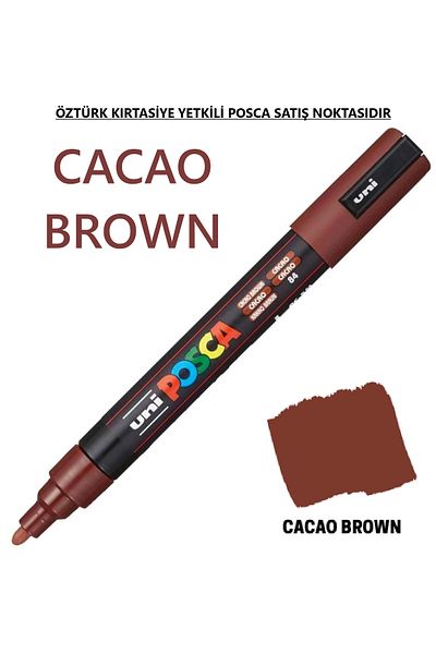 Uni Posca Cocoa Brown Marker Pc-5M (1.8-2.5mm) Poska Pc5M Pc - 5m