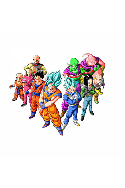 INOVATIX Set de 8 piese, autocolant Dragon Ball Warriors, INOVATIX®. 6 cm