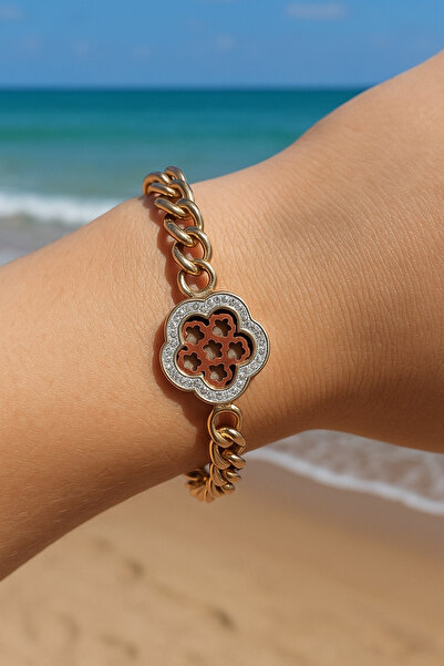 BESMYAR JEWELS سوار سافوروسكي بحجر على شكل زهرة