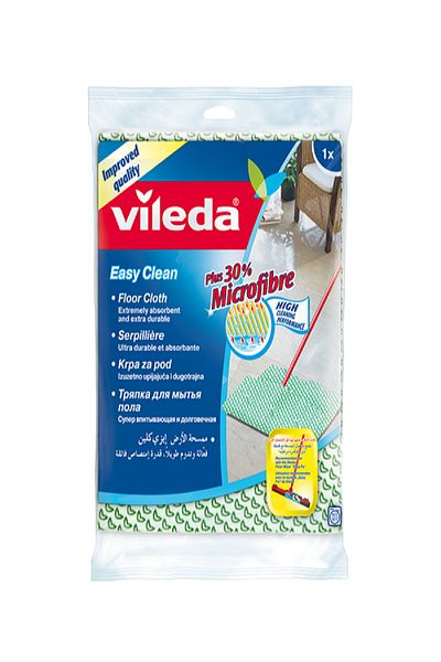 Vileda Easy Clean Floor Cloth Green and White